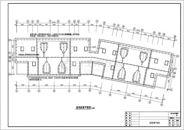 浙江省某市小区多层住宅楼CAD电气施工设计图纸-图一