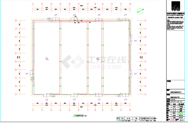 某地四川丁类汽车工业厂房电气施工图CAD图纸-图二
