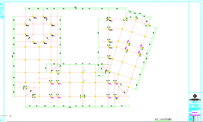 某地三层框架幼儿园结施含招标文件及工程量清单CAD图纸_图1