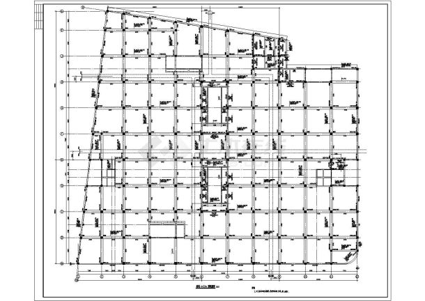 现浇空心楼板高层全套建筑施工设计cad图纸(含设计说明)-图二