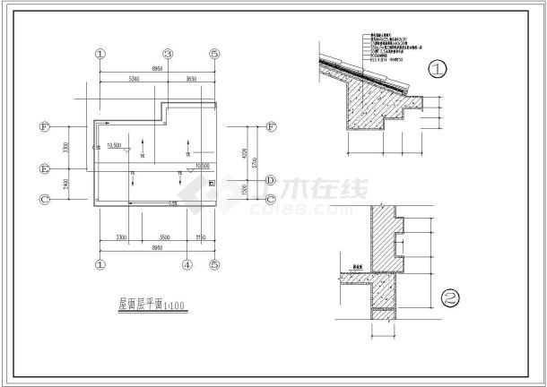 某住宅农村自建房建筑cad图-图二