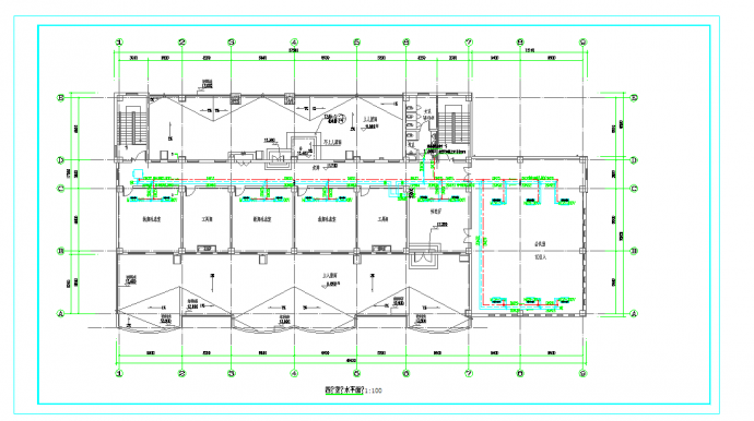 某地某中学幼儿园空调水系统CAD图纸_图1
