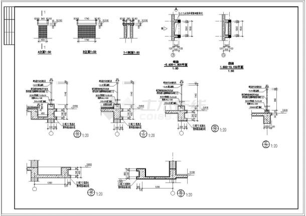 安徽某地小别墅建筑规划CAD全套参考图-图二