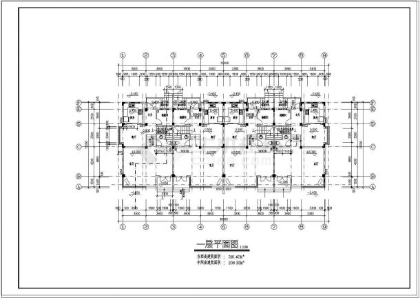 三层现代小型别墅建筑设计施工图（含设计说明）-图二