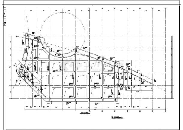 一套4层框架式样板房全套建筑施工设计cad图纸-图一