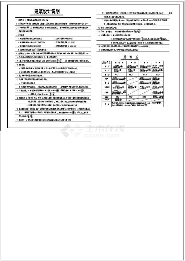 一套别墅的建筑设计cad施工图（含设计说明）-图一