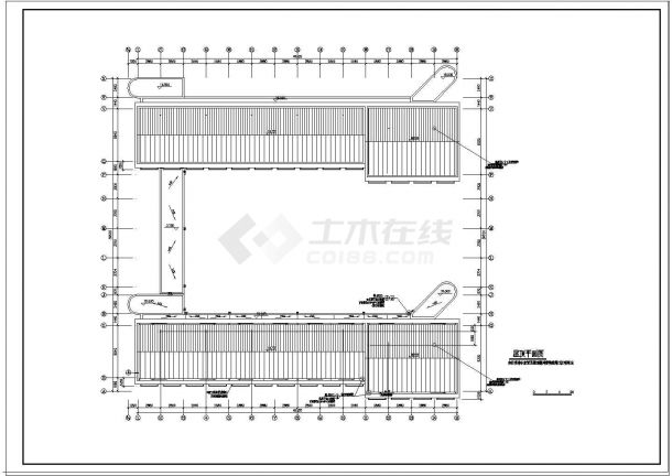 学生宿舍设计建筑cad施工图-图一