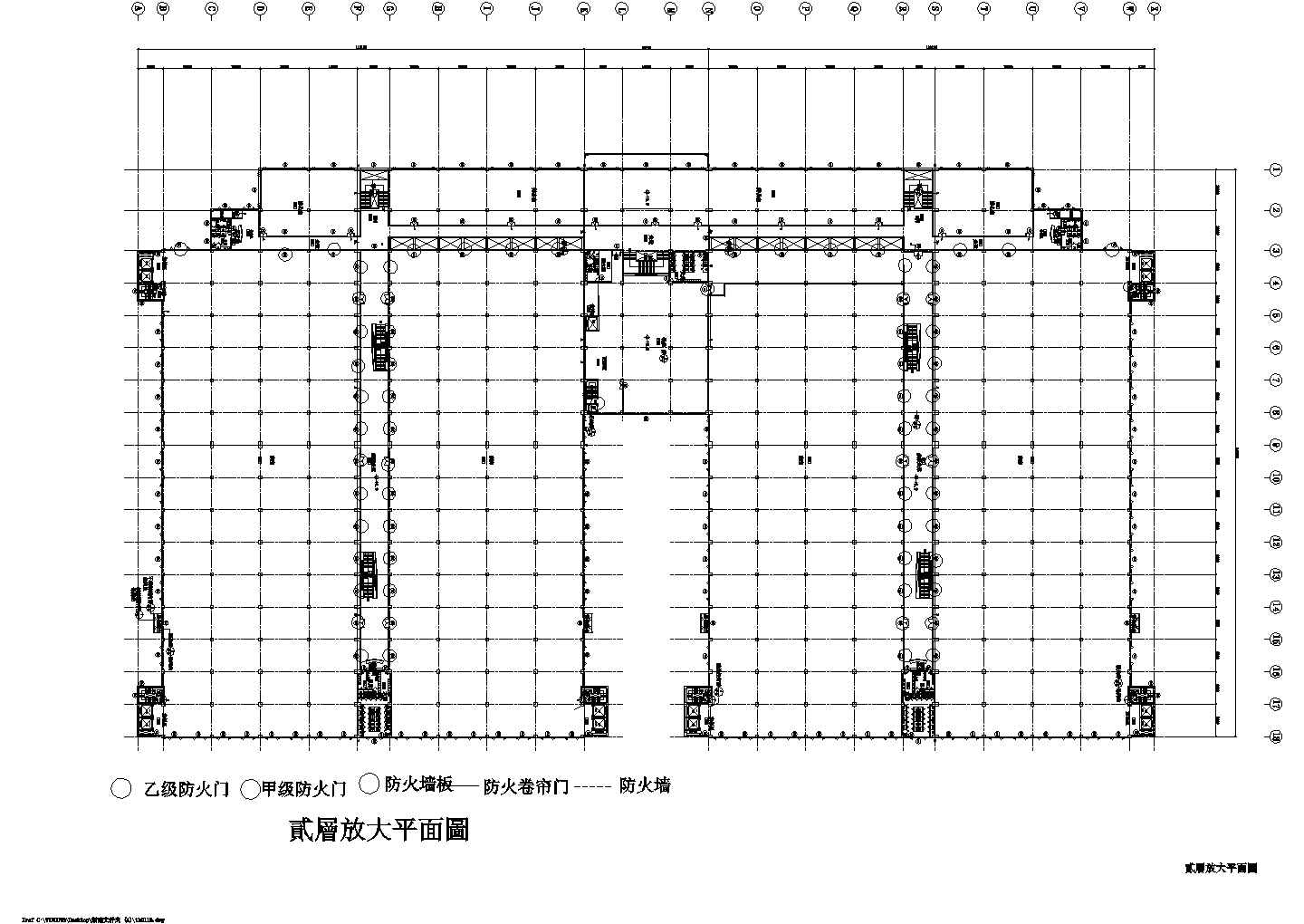 沈阳某大型工厂防火门+防火窗设计CAD图纸