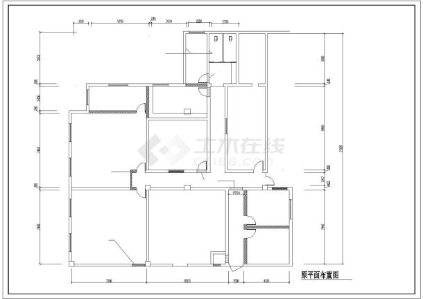 某地银行装修设计CAD图纸（共3张）-图一