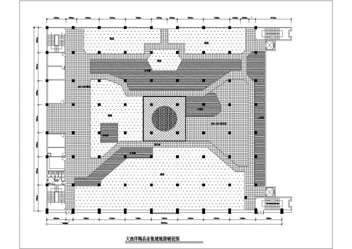 某地家具城平面装修设计CAD图（共3张）_图1