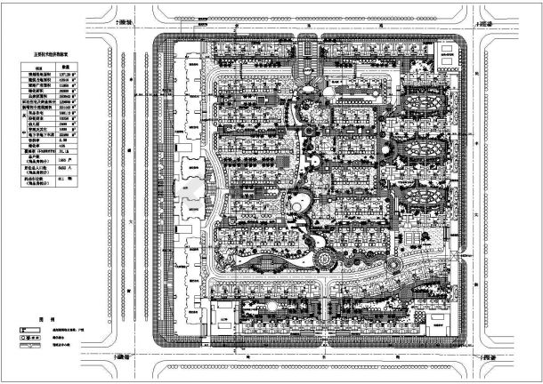 无锡市杏花苑小区总平面规划设计CAD图纸（2套方案）-图二