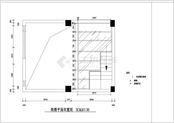 某地一套小服装店设计CAD图纸（共9张）-图二