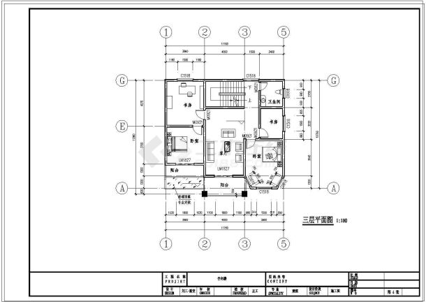 3层半独栋别墅建筑结构设计施工图-图二