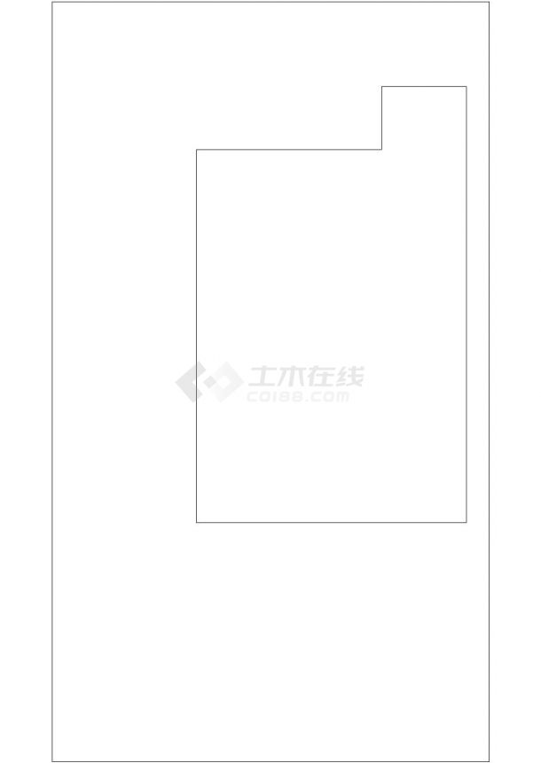 办公楼设计_上海徐汇区某工厂3+1办公楼建筑设计CAD图纸-图一