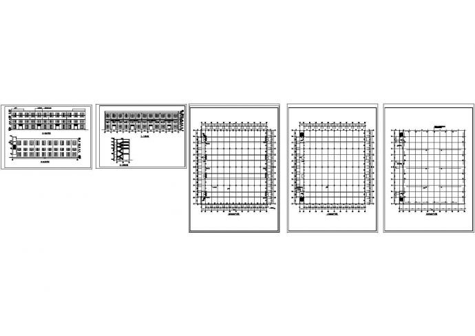 厂房设计_乌鲁木齐某水果加工厂2层厂房全套建筑设计CAD图纸（含结构图）_图1