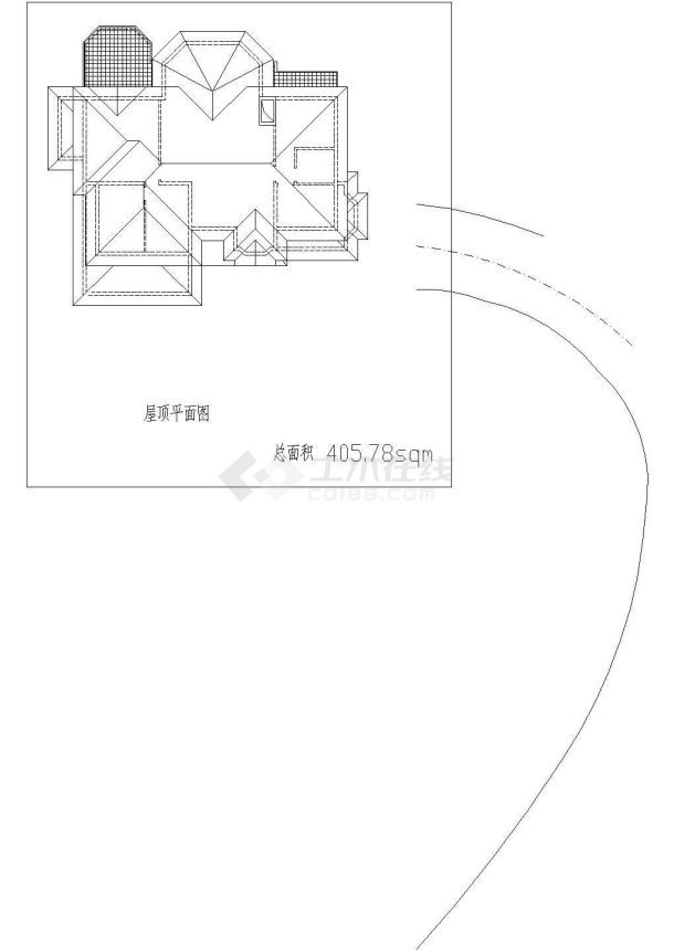 某乡村2层独栋别墅建筑设计施工图-图一