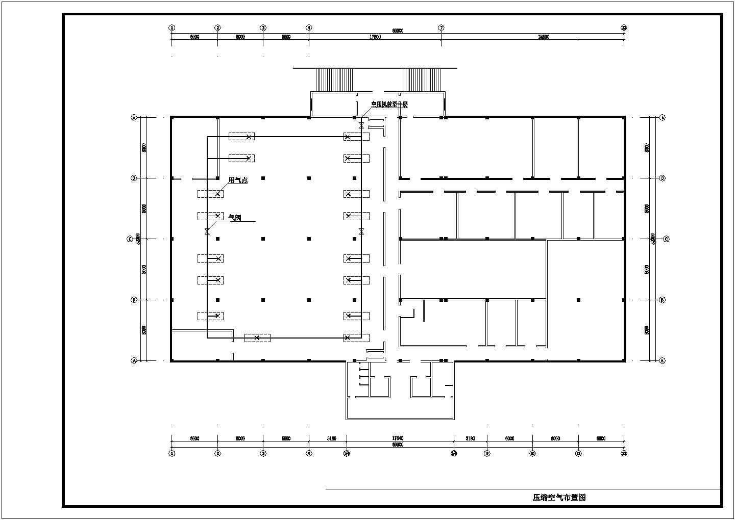 厂房设计_厦门市某纺织厂房内部全套电气系统设计CAD图纸