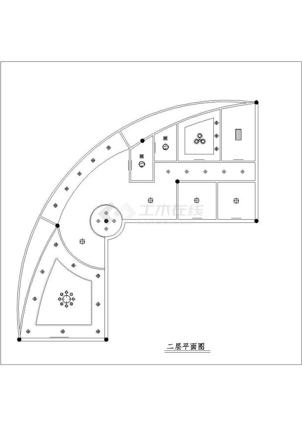 两层 现代风格别墅建筑设计施工图（含效果图）-图一