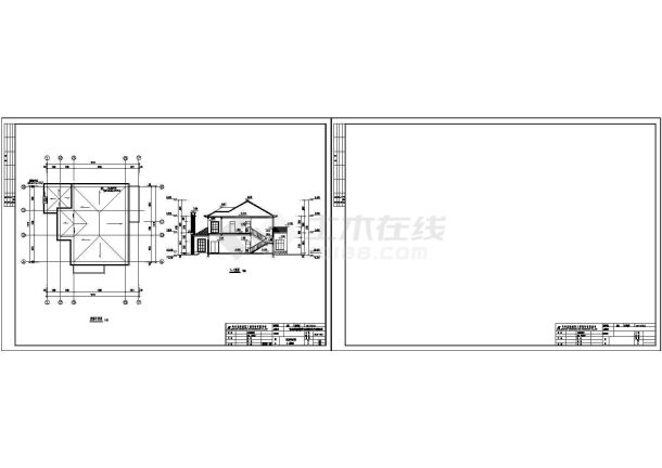 某地2层独栋豪华别墅建筑设计施工图-图一