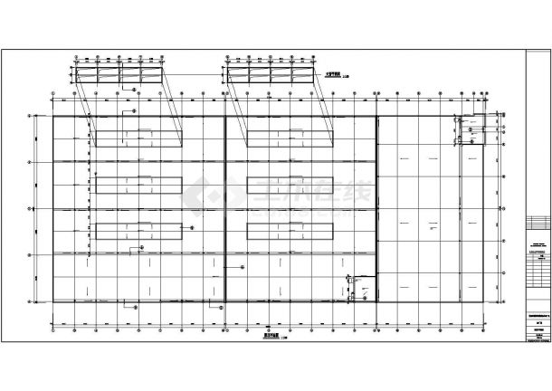 厂房设计_济南市某工厂2层厂房全套建筑设计CAD图纸（含结构图）-图一