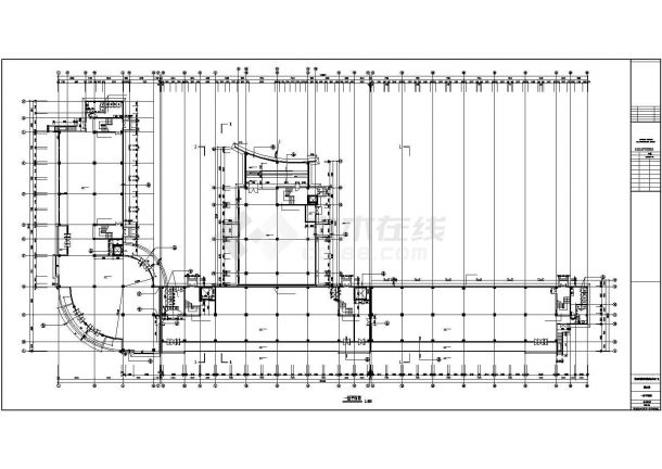 浙江某工厂1.6万平米6层综合楼全套建筑设计CAD图纸（含大样图）-图一