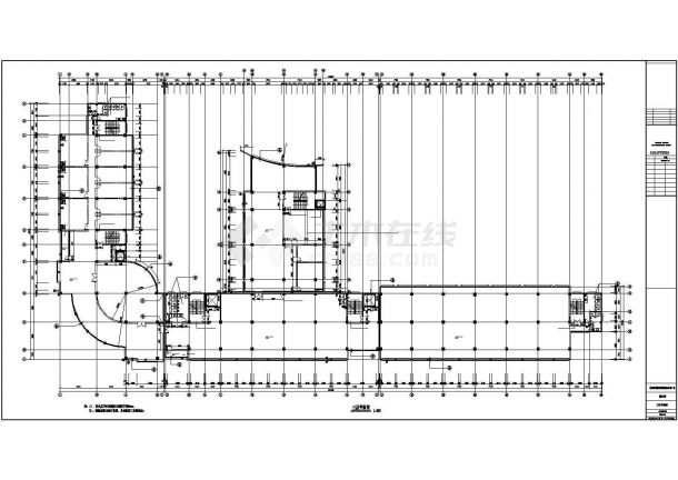 浙江某工厂1.6万平米6层综合楼全套建筑设计CAD图纸（含大样图）-图二