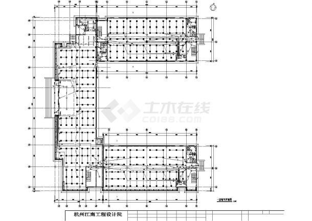 办公楼设计_芜湖市某工厂4层办公楼电气系统设计CAD图纸-图二
