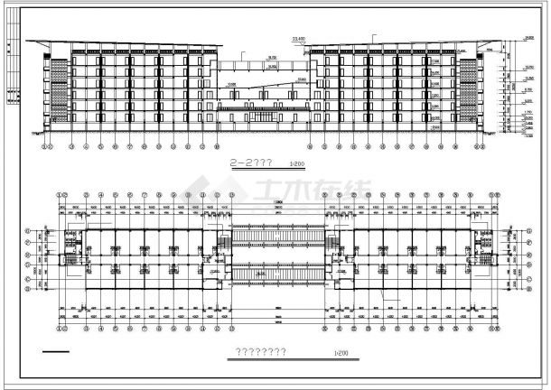 某教学楼建筑cad施工图纸（全套）-图二