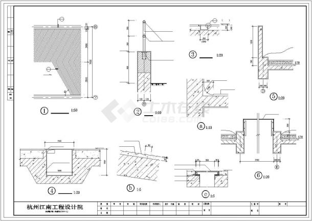 北京某商场1100平米框架结构地下室建筑设计CAD图纸-图二