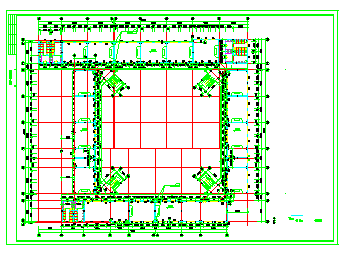 某地区中学建筑设计CAD施工图(总图)_图1