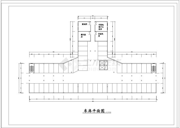 某学校行政大楼建筑cad图纸-图一