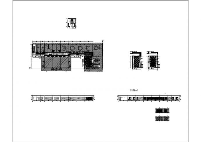 某西安综合性园林式酒店改造施工首层平立面CAD大样图_图1