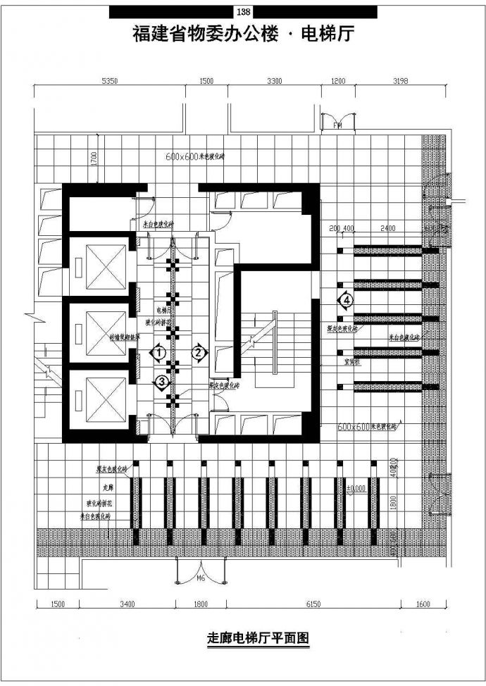 医院设计_省妇幼保健院病房楼装修施工节点CAD图_图1