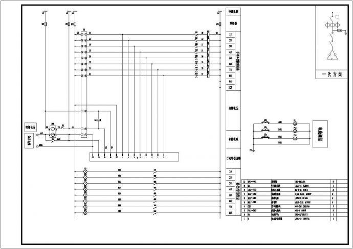 500kVA+800kVA箱式变压器临时用电设计cad图(含接点位置表)_图1