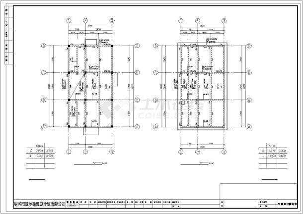 沈阳某工厂2层职工食堂详细结构计CAD图纸-图一