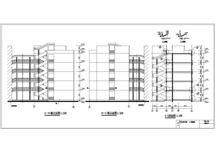 某中学教学实验楼设计cad施工图_图1