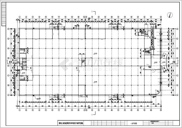 厂房设计_南昌某小型五金厂4层车间厂房设计CAD图纸-图一