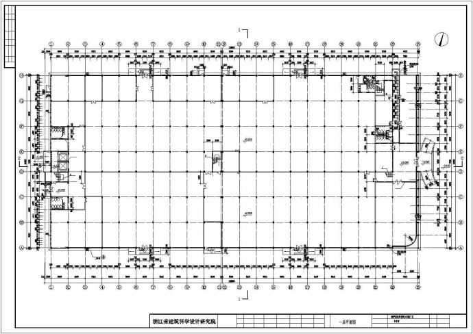 厂房设计_南昌某小型五金厂4层车间厂房设计CAD图纸_图1