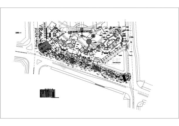 某世纪村景观绿化规划设计cad总平面方案图（甲级院设计）-图一