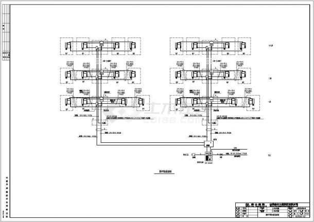 18层住宅楼（带人防）电气专业设计cad图纸(含弱电图）-图二