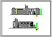 某学校建筑cad施工设计方案图纸-图二