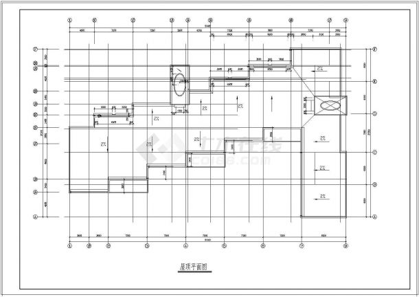 四建幼儿园建筑基础平面图-图二