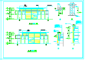 学院新校舍建筑设计CAD施工图（含设计说明）-图一