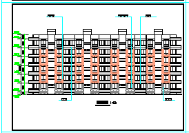 研究生公寓建筑cad设计施工图-图一