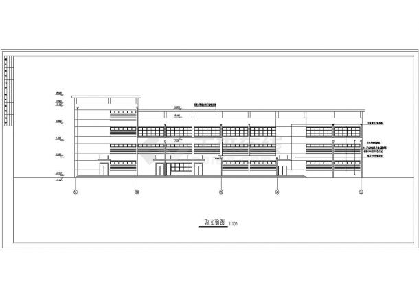 某区域学校浴室建施CAD参考图-图一