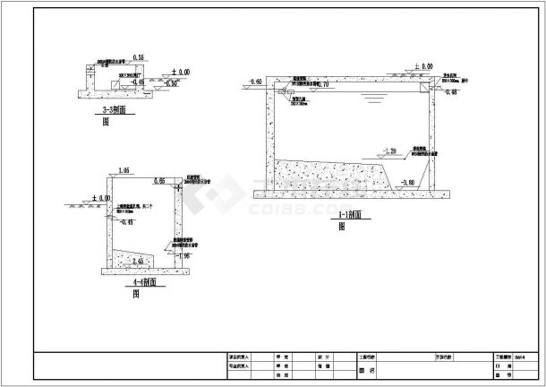 某MBR污水处理工程工艺设计详细方案CAD图纸-图二