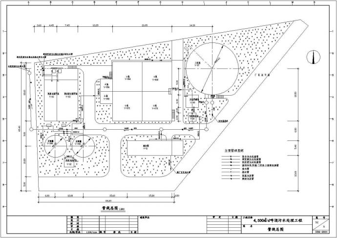 某4500m3d啤酒污水处理工艺设计详细方案CAD图纸_图1