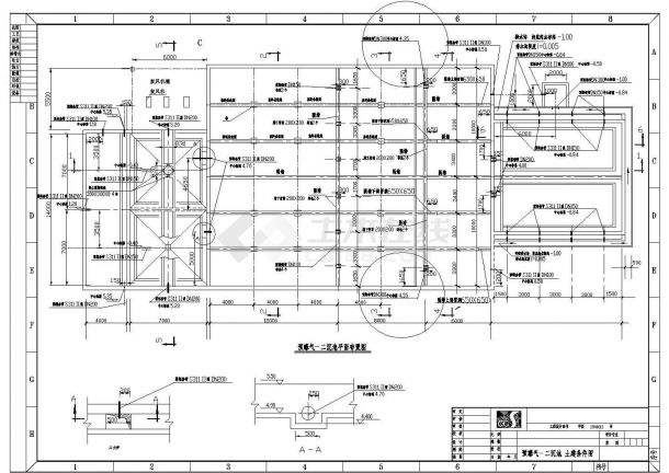某县酒精废水处理工程工艺设计详细方案CAD图纸-图二