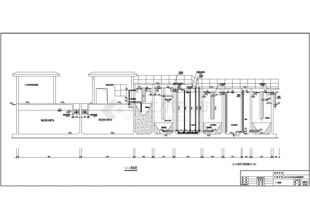 某新材料废水处理工艺设计详细方案CAD图纸-图一