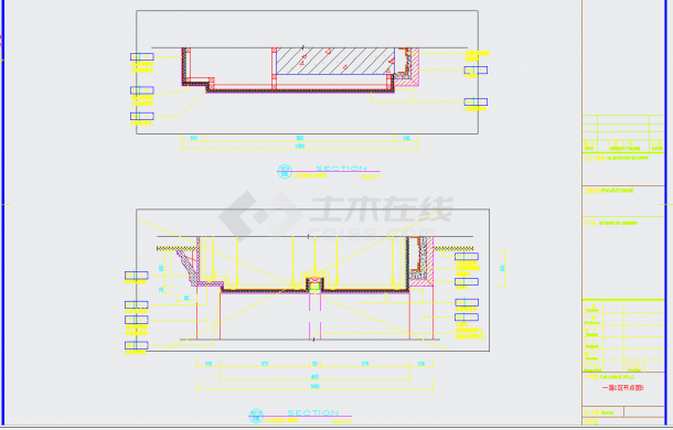 某地三层现代风格会所室内设计施工图CAD图纸-图一